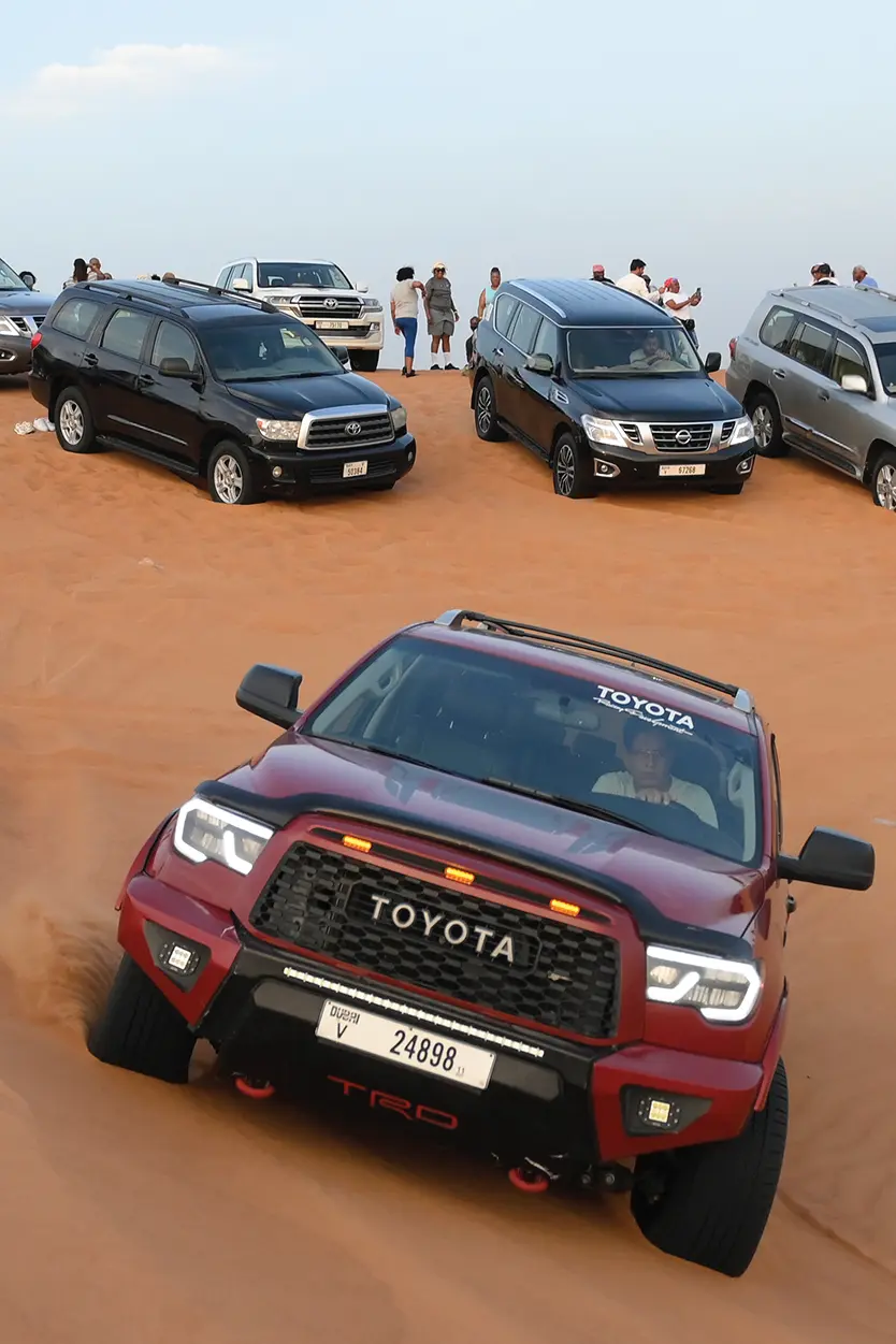 Ride the red dunes