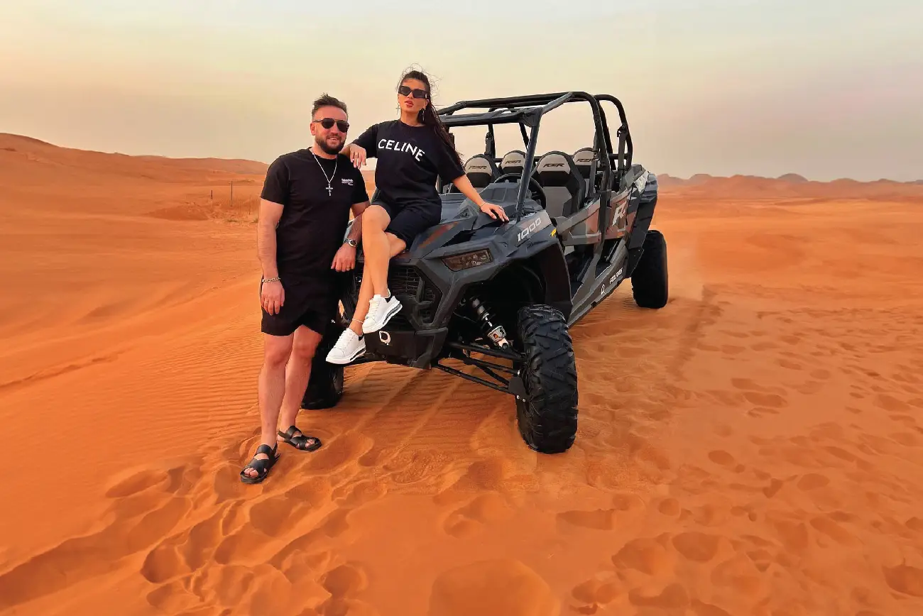 Polaris buggy in the desert